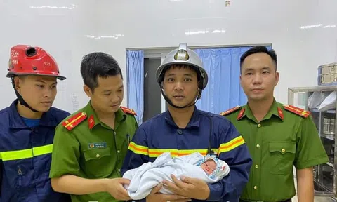 Giải cứu thành công bé trai sơ sinh bị bỏ rơi giữa khe tường hẹp